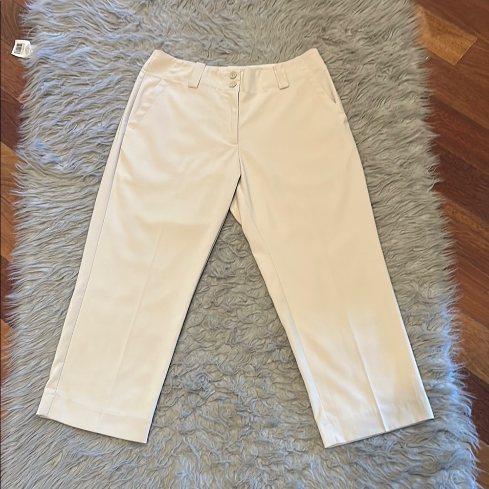 Nike Golf Dri Fit Cream Cropped Pants